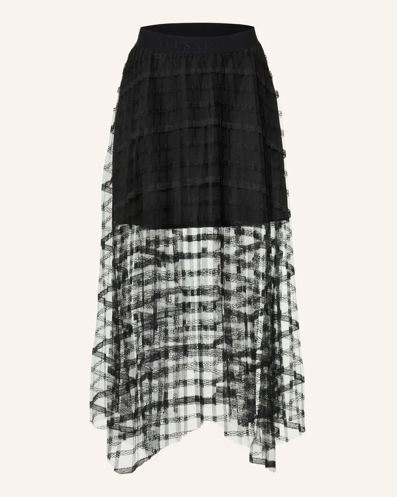 AllSaints Spitzenrock Celia schwarz Schwarz
