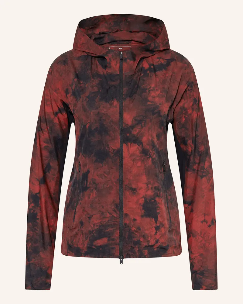 Y-3 Laufjacke Dunkelrot