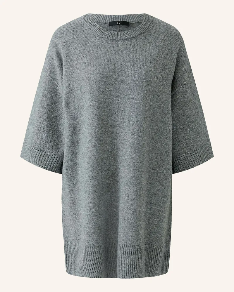 Oui  Pullover Mit 3/4-Arm grau Grau