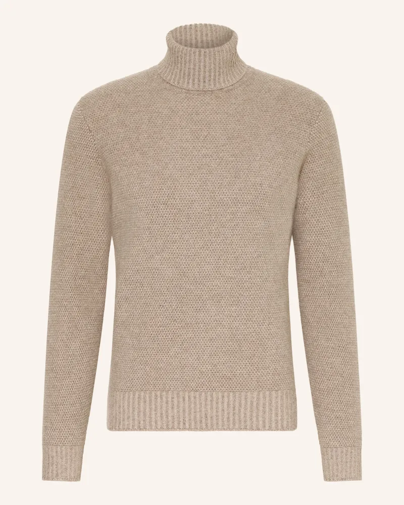 FIORONI Rollkragenpullover Aus Cashmere beige Taupe
