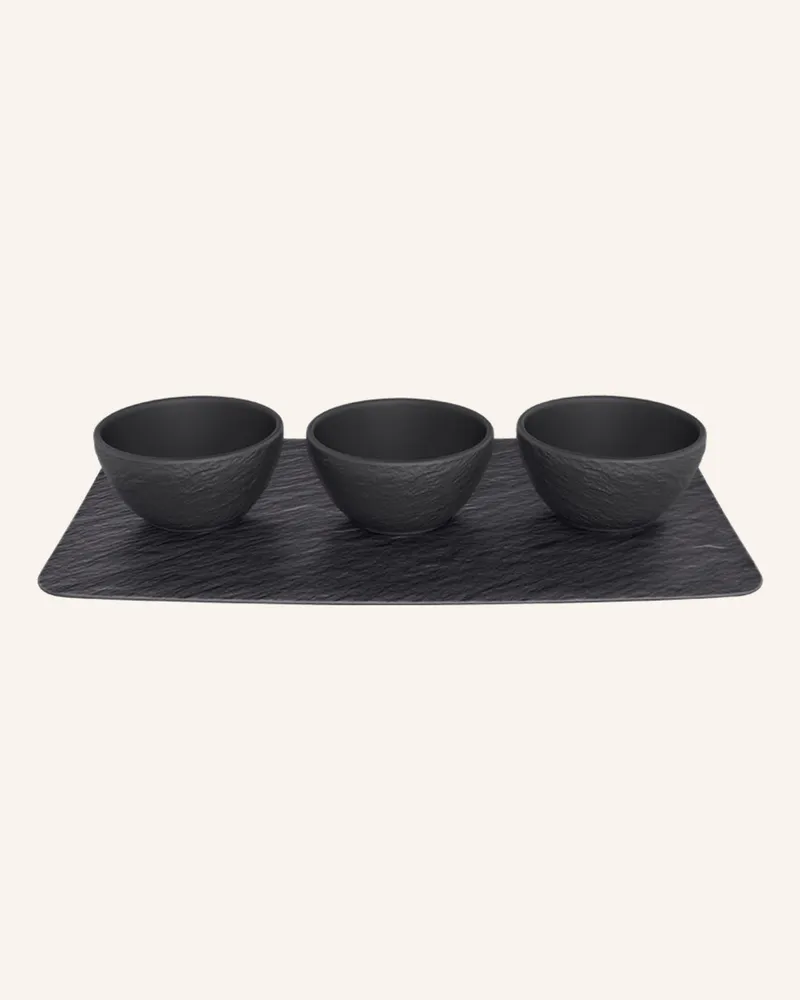 Villeroy & Boch 4-Tlg. Schalenset schwarz Schwarz