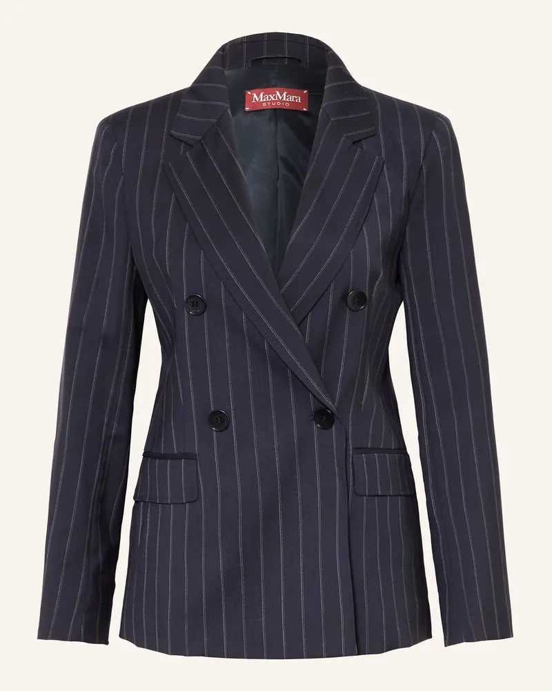 Max Mara Blazer Onagro Aus Schurwolle blau Dunkelblau