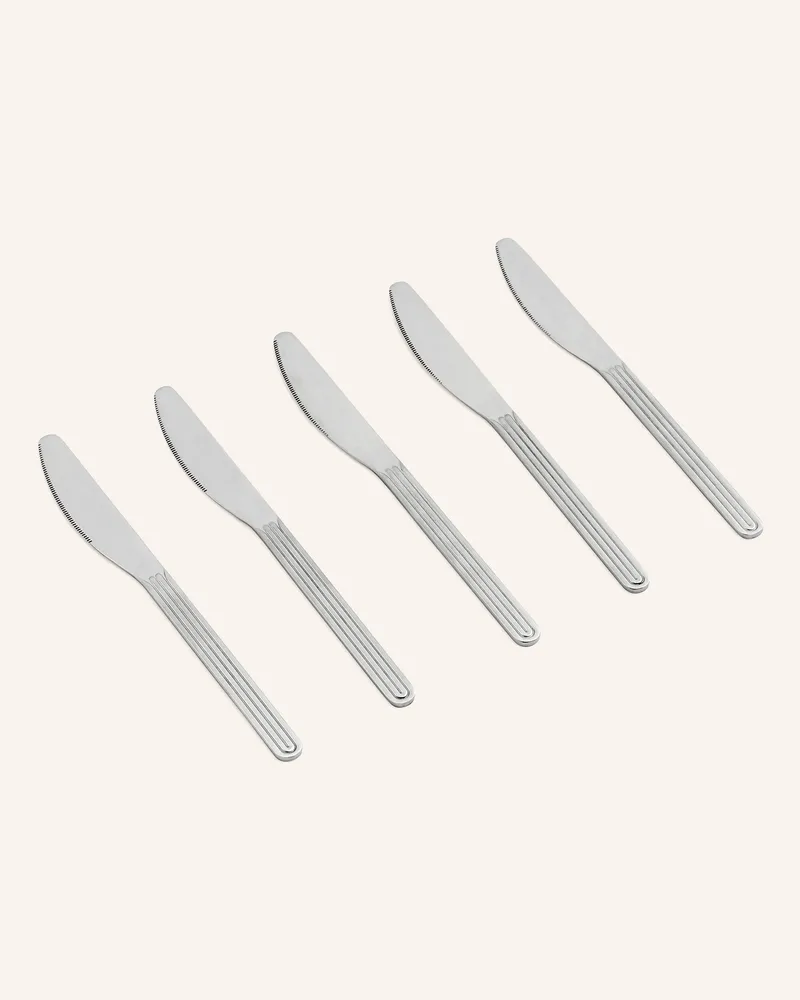 Hay 5er-Set Tafelmesser Sunday silber Silber