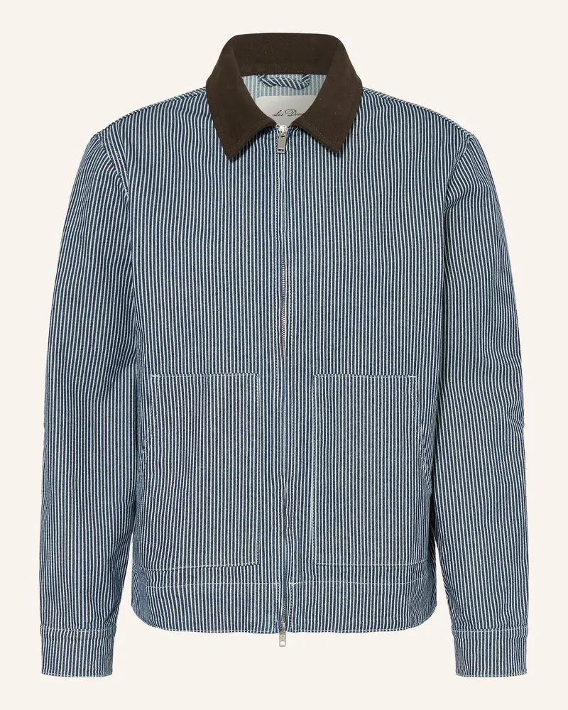 LES DEUX Jeansjacke Robert blau 460