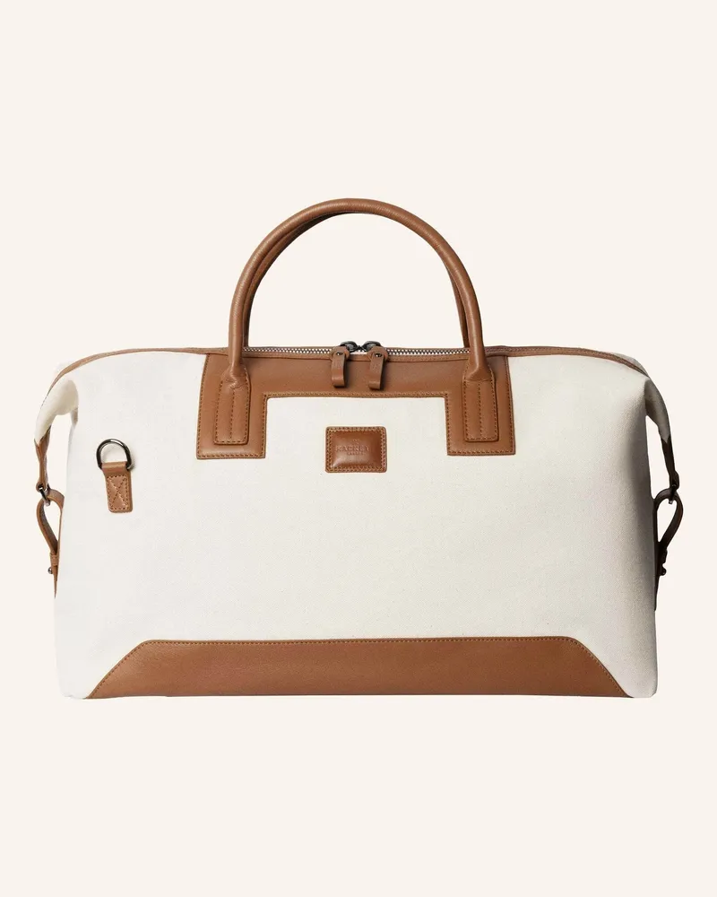 Hackett Reisetasche WELLS CANVAS HOLDALL Creme
