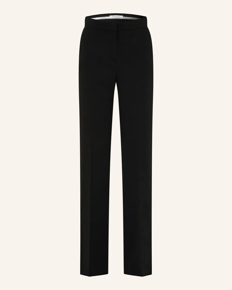 Max Mara Marlenehose Perle schwarz Schwarz