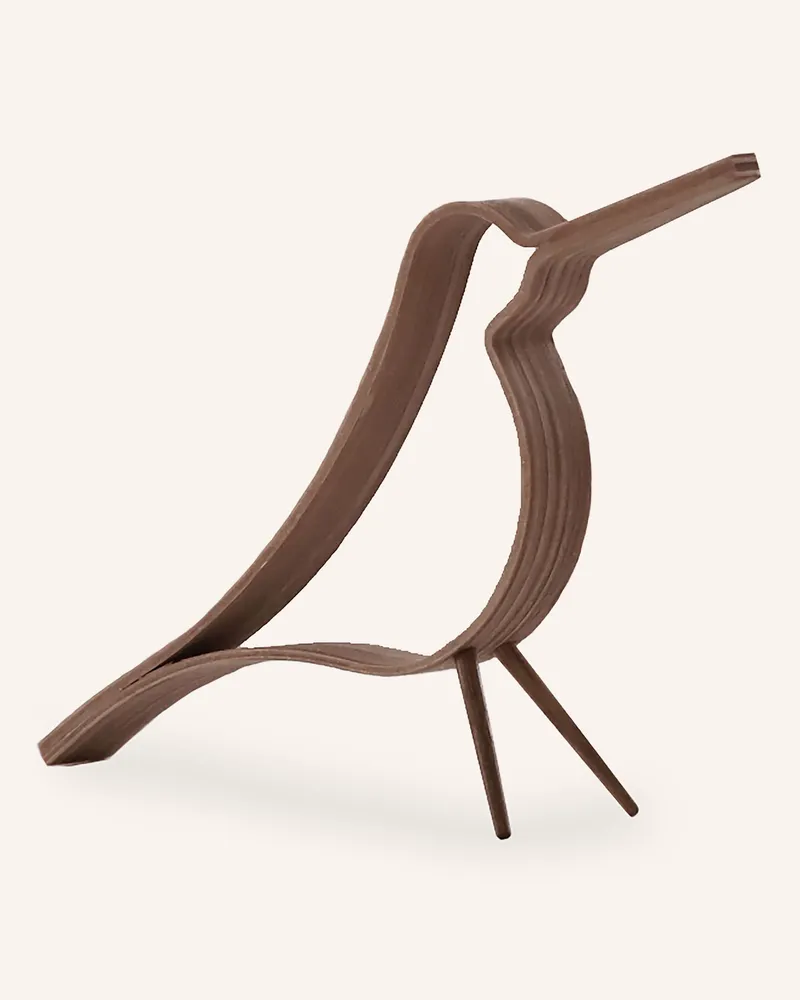 COOEE Design Dekofigur Woody Bird Small braun Braun