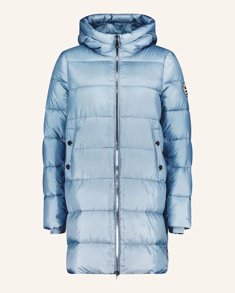 Cartoon Steppjacke Blaugrau