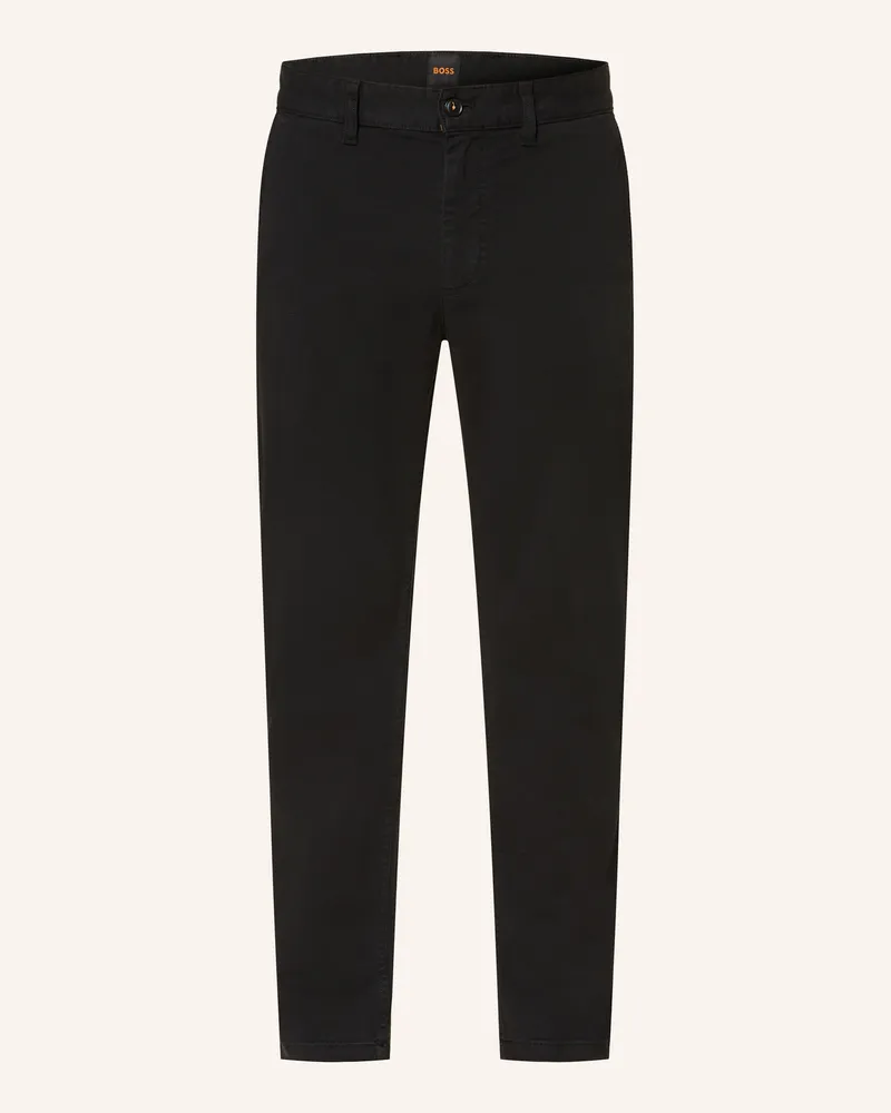 HUGO BOSS Chino Tapered Fit schwarz Schwarz