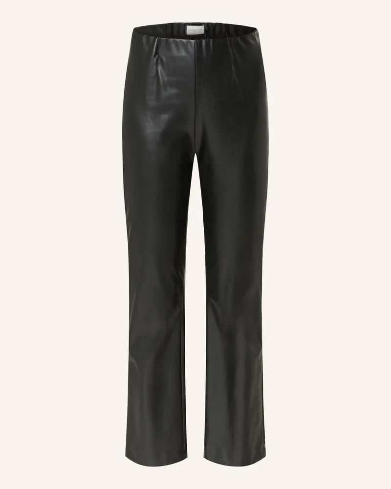 SEDUCTIVE  7/8-Leggings Cindy In Lederoptik schwarz Schwarz