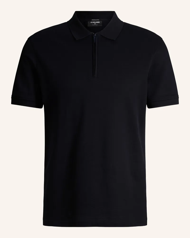 Strellson Zip-Poloshirt Piro blau Dunkelblau