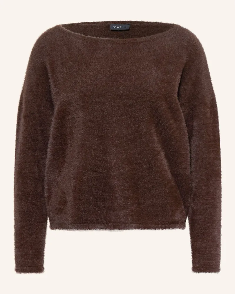 S.Oliver Pullover braun Dunkelbraun