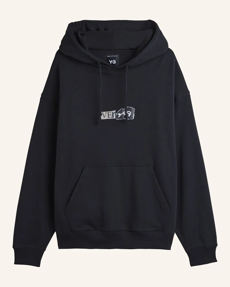 Y-3 Y-3 Gfx Hoodie Aus Angerautem Frottee schwarz Schwarz