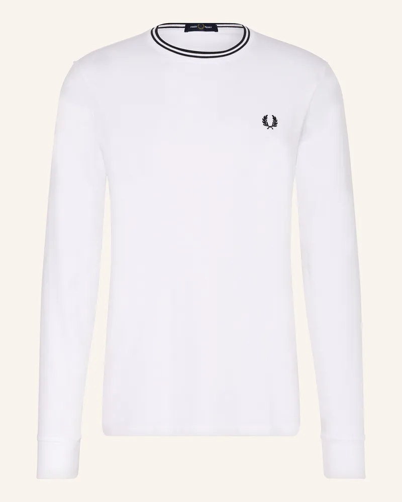 Fred Perry Longsleeve Weiss