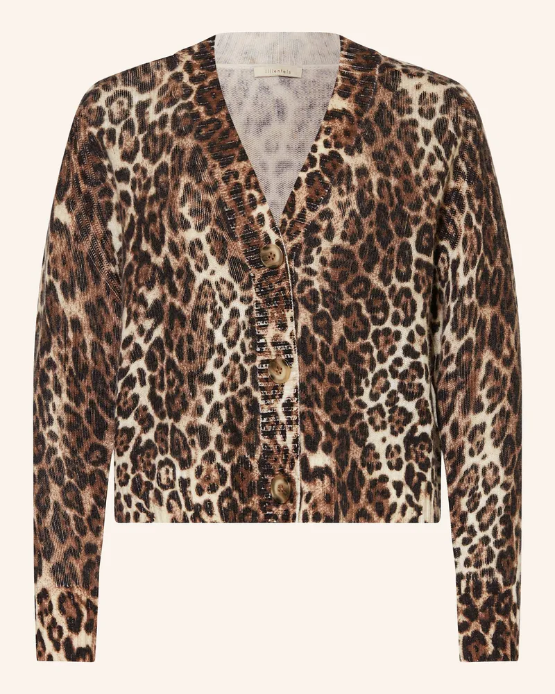lilienfels Strickjacke mit Cashmere Braun