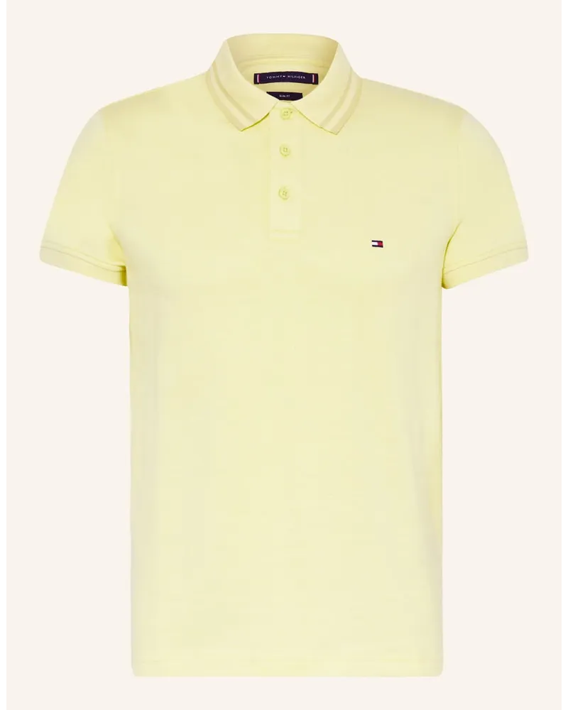 Tommy Hilfiger Piqué-Poloshirt Slim Fit Gelb