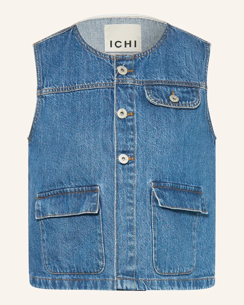 ICHI Jeansweste IHPAMILA Blau