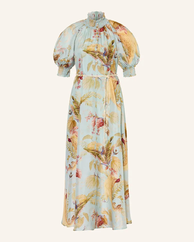 Zimmermann Seidenkleid ASCENSION BILLOW Türkis