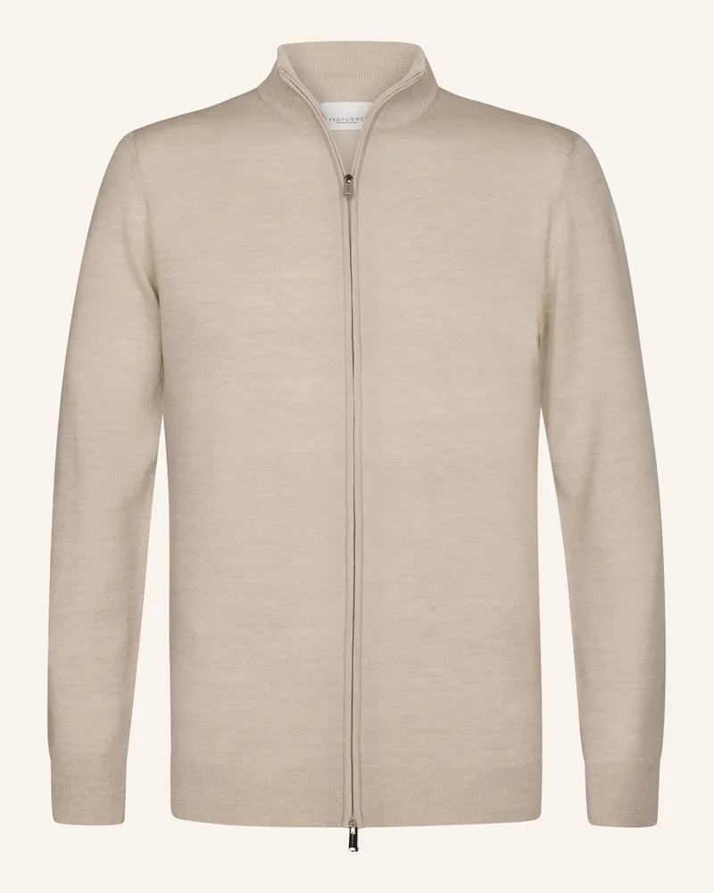 Profuomo Strickjacke Beige