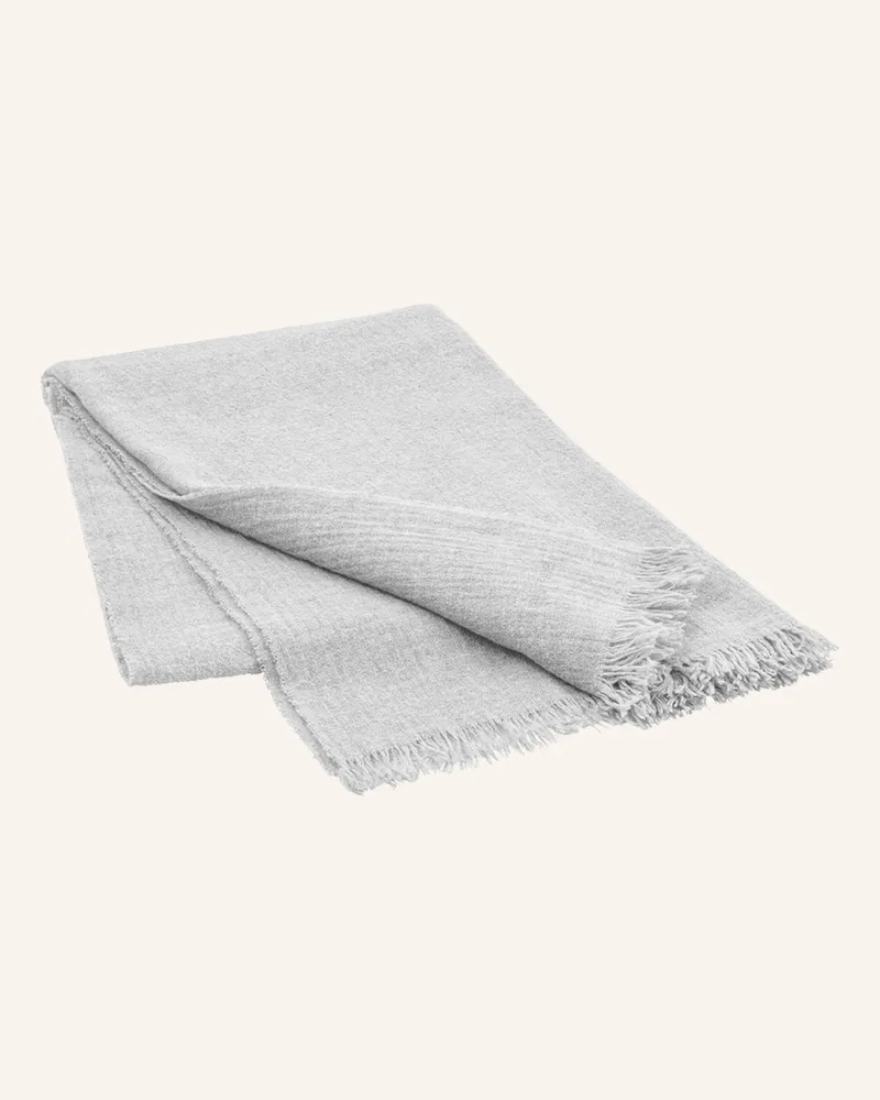 Blomus Plaid Merino Aus Merinowolle grau Hellgrau