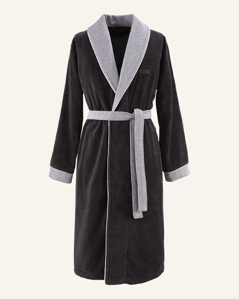 HUGO BOSS Bademantel Lord schwarz Schwarz
