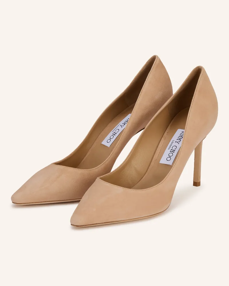 Jimmy Choo Pumps Romy 85 beige Hellorange