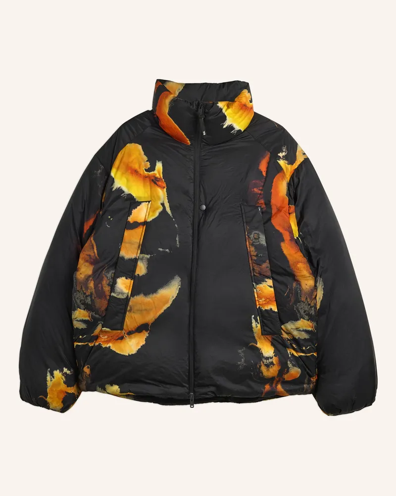 Y-3 Y-3 Aop Puffer Jacke weiss Schwarz