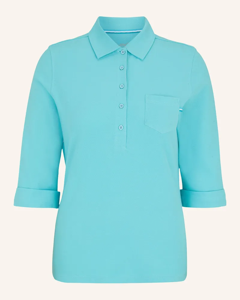 Joy Sportswear Piqué-Poloshirt Gisele Mit 3/4-Arm blau Grün