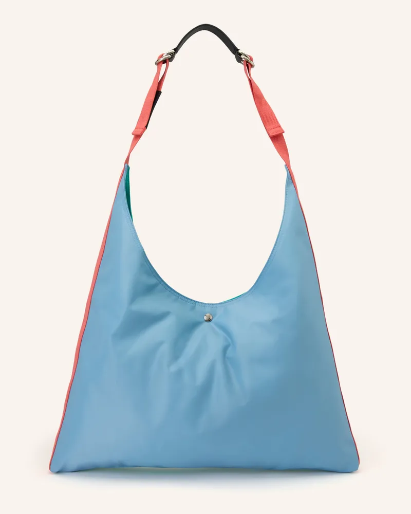 Longchamp Shopper Re-Play blau Neontürkis