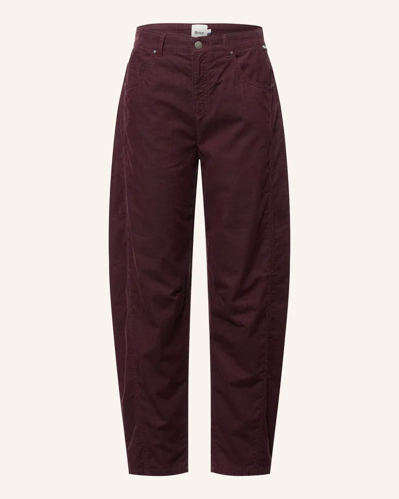 Brax 7/8-Hose Megan Aus Cord rot Dunkelrot