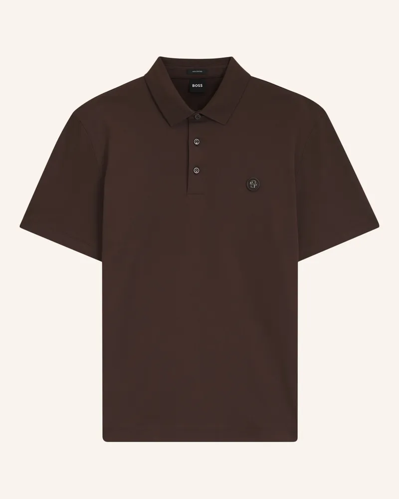 HUGO BOSS Polo C-Parris 01 Regular Fit braun Dunkelbraun
