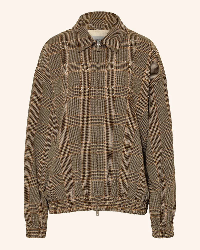 Golden Goose Blouson JOURNEY mit Schmucksteinen Dunkelbraun
