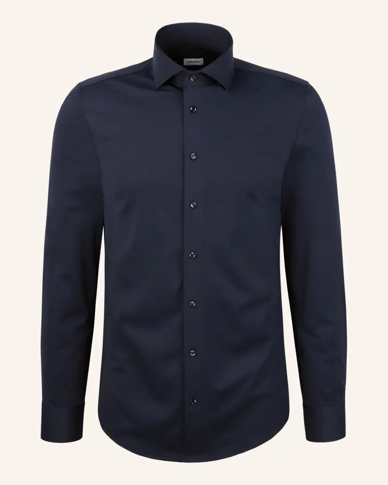 Seidensticker Performance-Hemd Slim Fit blau Dunkelblau