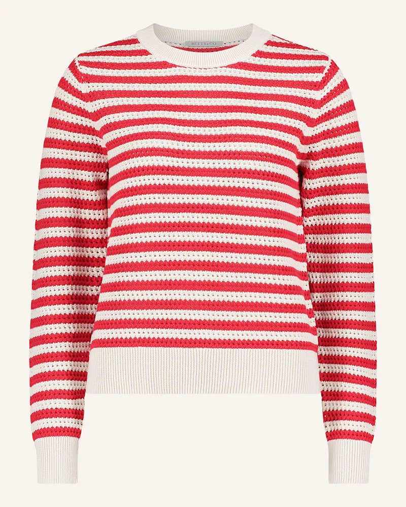 Betty Barclay Pullover rot Weiss