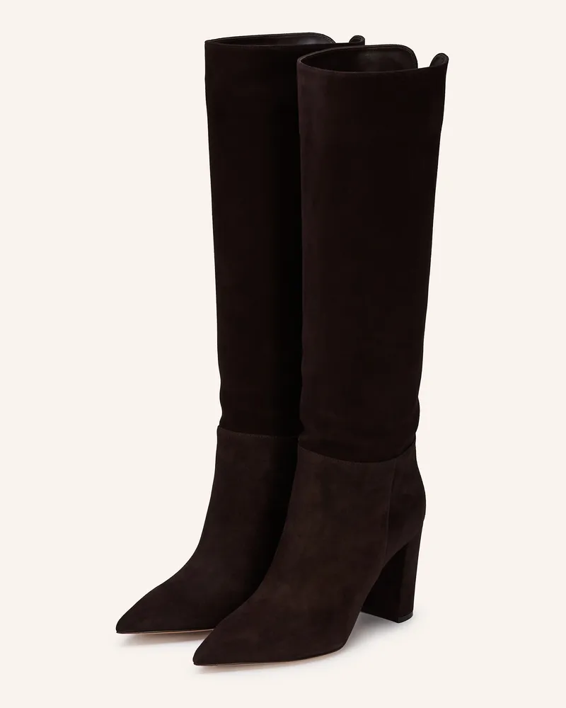 Gianvito Rossi Stiefel Dunkelbraun