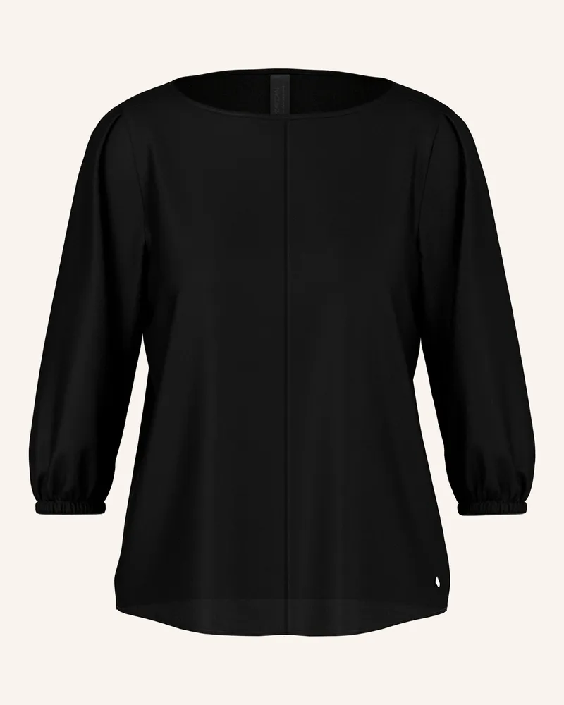 Marc Cain Seidenbluse mit 3/4-Arm Schwarz