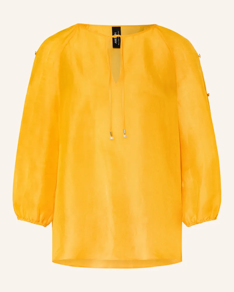 Marc Cain Blusenshirt Mit Leinen Und Seide gelb 441