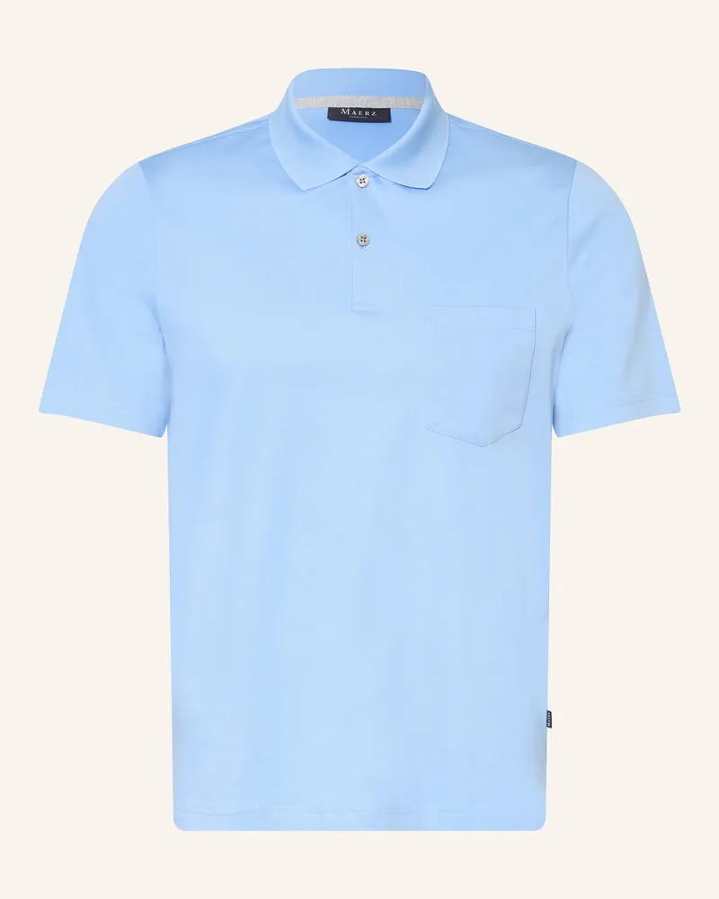 Maerz Jersey-Poloshirt Hellblau