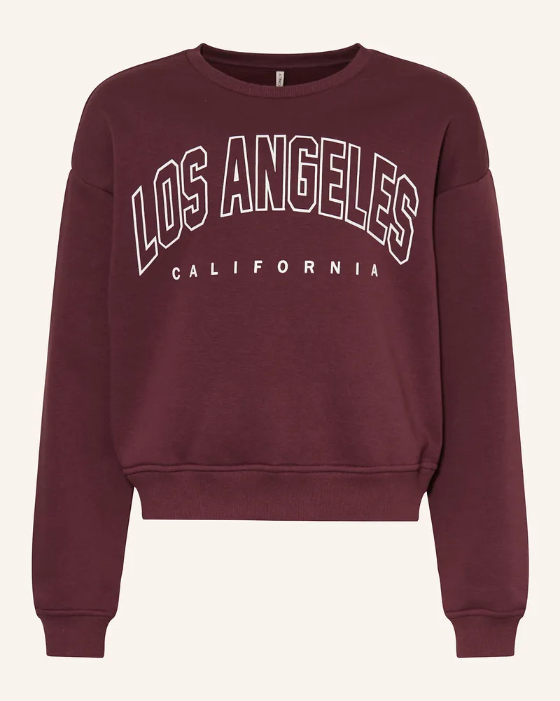 only Sweatshirt Dunkelrot