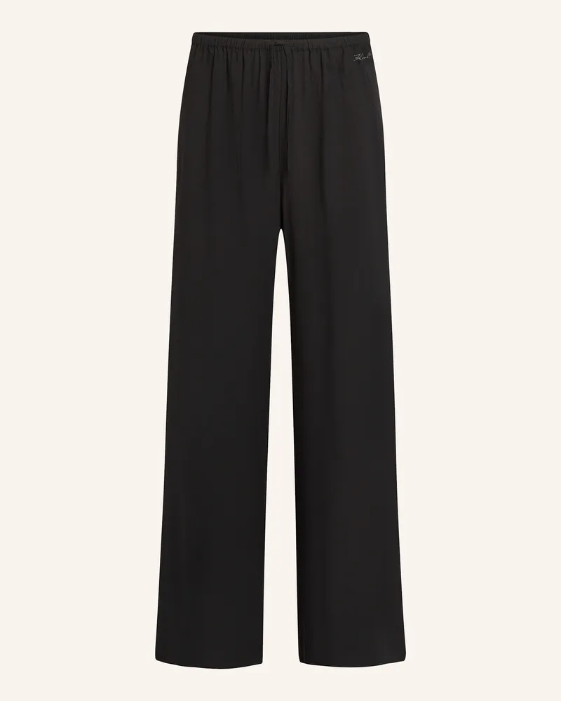 Karl Lagerfeld Badeshorts schwarz Schwarz