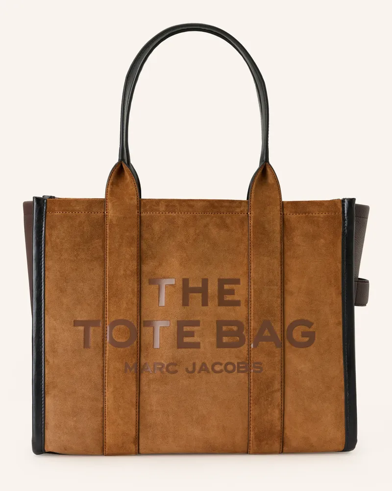 Marc Jacobs Shopper The Large Tote Suede Leather Mix braun Dunkelbraun