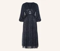 Cocktailkleid mit Glitzergarn und 3/4-Arm