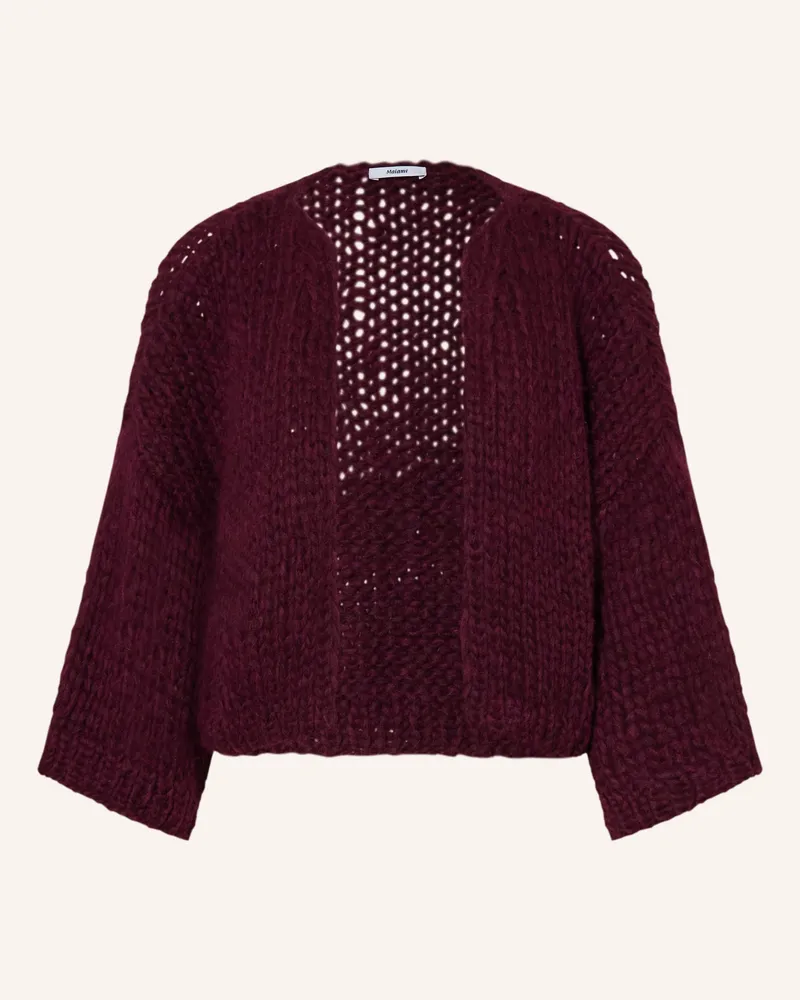 MAIAMI Strickhülle aus Alpaka mit 3/4-Arm Dunkelrot