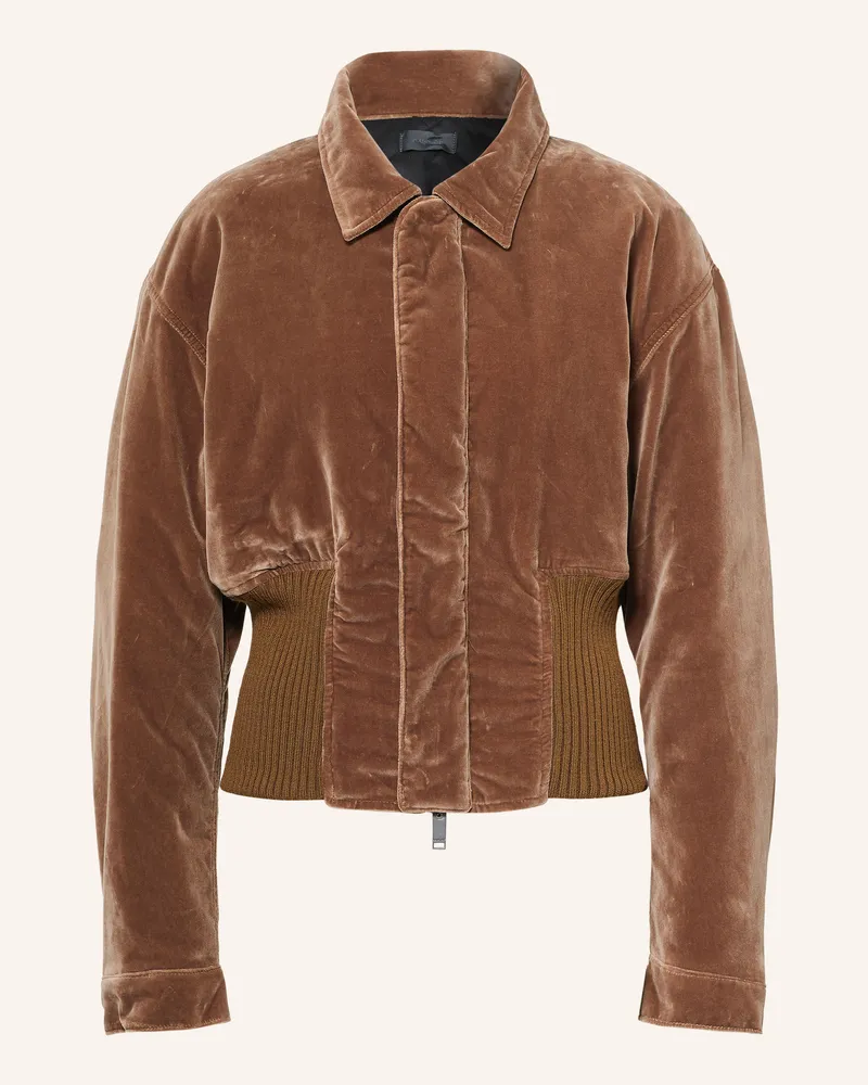 Haikure Blouson Vivienne Aus Samt braun Braun