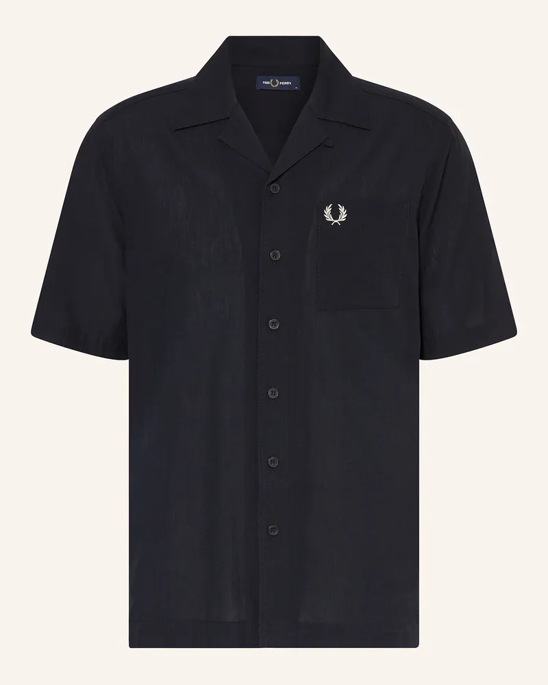 Fred Perry Resorthemd Comfort Fit Dunkelblau