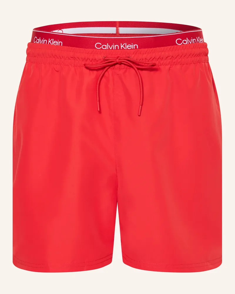 Calvin Klein Badeshorts rot Rot