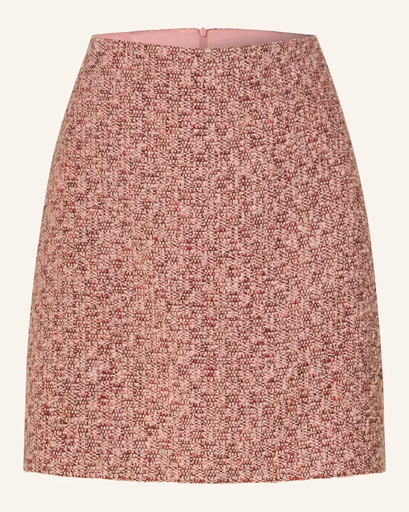 S.Oliver Bouclé-Rock Mit Glitzergarn rosa Dunkelrot