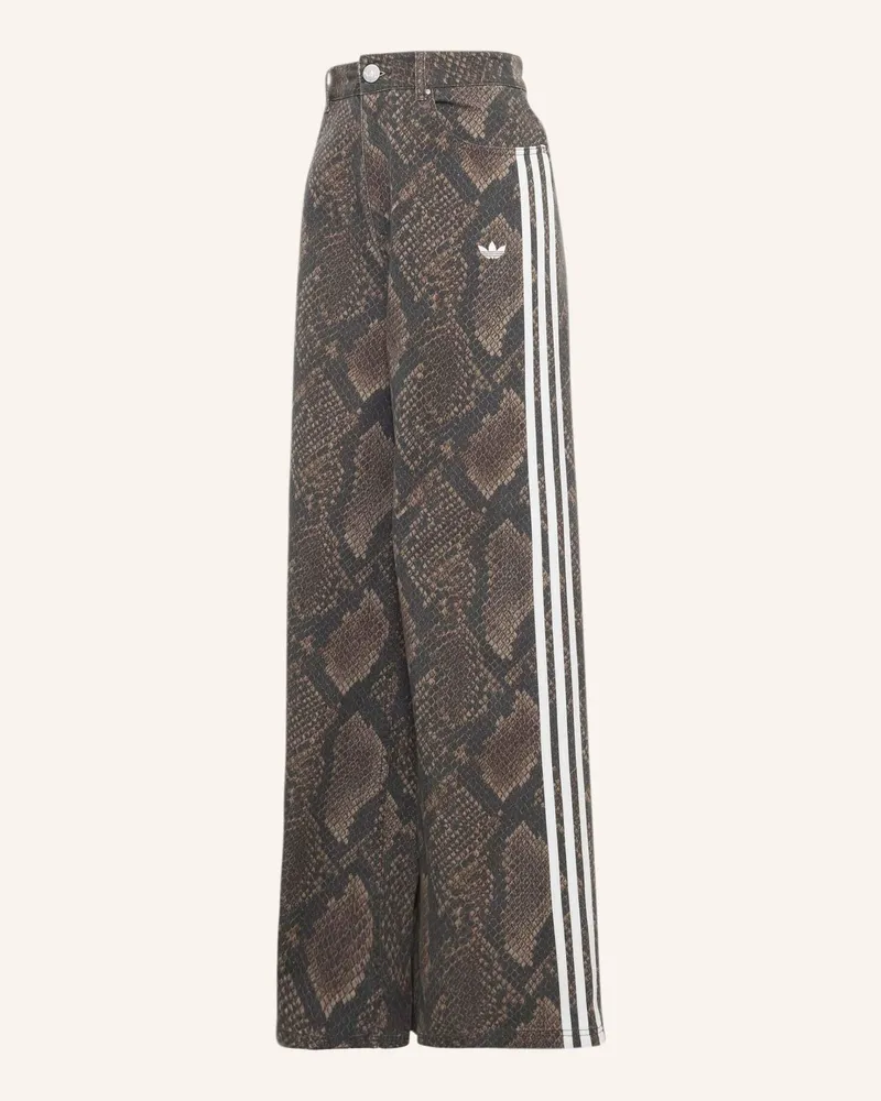 adidas Wide Leg Jeans braun Braun