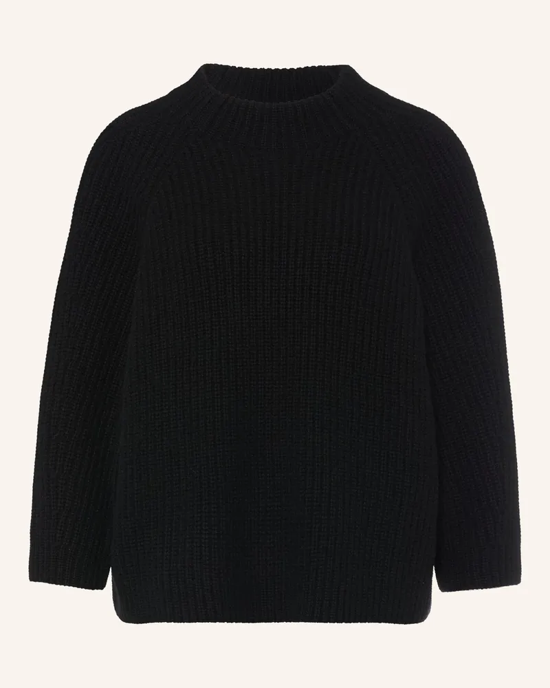 lilienfels Pullover Mit 3/4-Arm Und Cashmere schwarz Schwarz