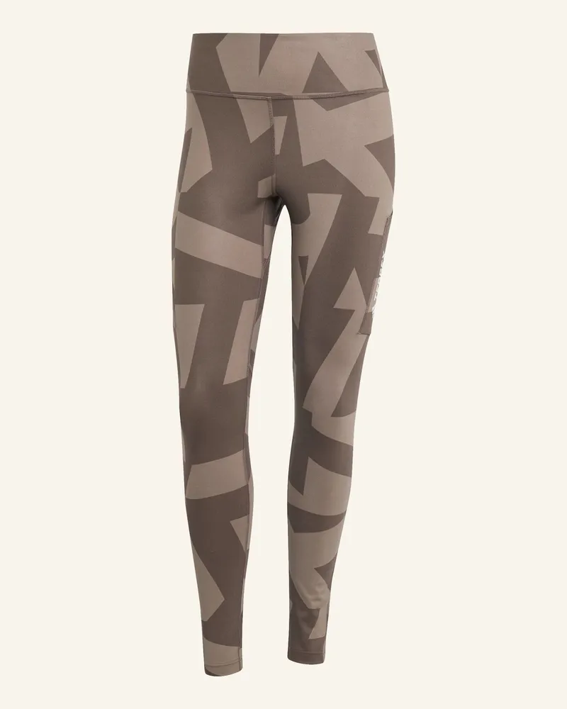 adidas TERREX MULTI PRINTED LEGGINGS Braun
